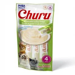Inaba Churu Grain-Free Chicken with Scallop Puree Lickable Cat Treat