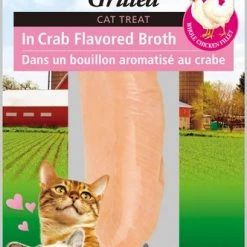 Inaba Ciao Grain-Free Grilled Chicken Fillet in Crab Flavored Broth Cat Treat