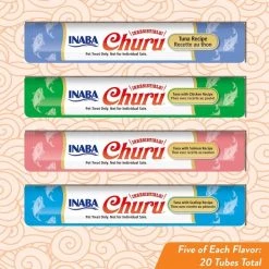 Inaba Churu Tuna Puree Variety Pack Grain-Free Lickable Cat Treat 12 Inaba Churu Tuna Puree Variety Pack Grain-Free Lickable Cat Treat -Fetch For Pets || Ware || Inaba Shop 157641 PT2. SY630 V1635975708