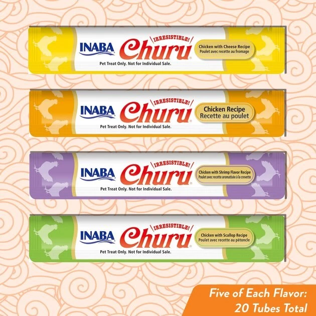 Inaba Churu Chicken Puree Variety Pack Grain-Free Lickable Cat Treat 5 Inaba Churu Chicken Puree Variety Pack Grain-Free Lickable Cat Treat - Image 3