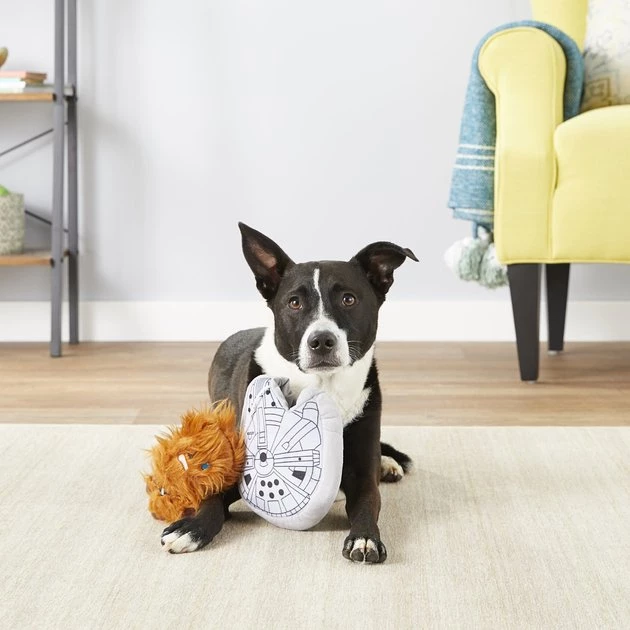 Fetch For Pets Star Wars Chewbacca M. Falcon Squeaky Plush Dog Toy 4 Fetch For Pets Star Wars Chewbacca M. Falcon Squeaky Plush Dog Toy - Image 2