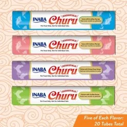 Inaba Churu Seafood Puree Variety Pack Grain-Free Lickable Cat Treat, 0.5-oz tube, 20 count -Fetch For Pets || Ware || Inaba Shop 215035 PT2. SY630 V1635977921