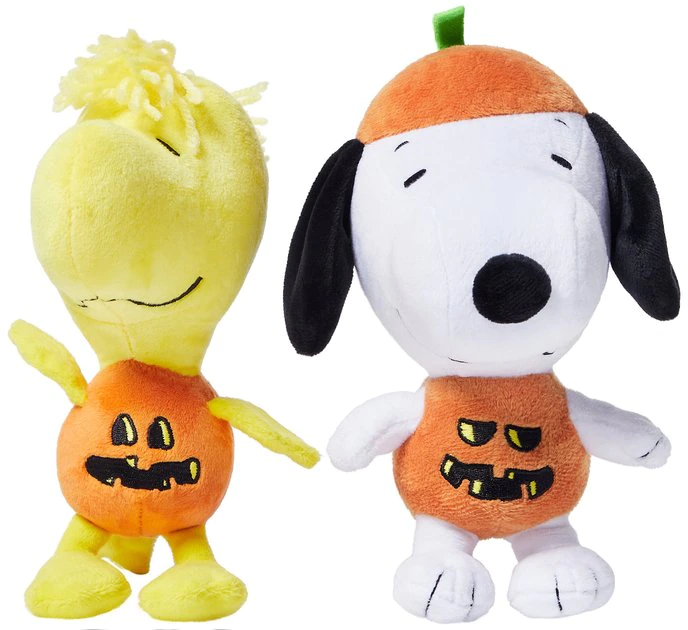 Fetch For Pets Peanuts Halloween Snoopy & Woodstock Pumpkin Squeaky Plush Dog Toys, 2 count 3 Fetch For Pets Peanuts Halloween Snoopy & Woodstock Pumpkin Squeaky Plush Dog Toys, 2 count