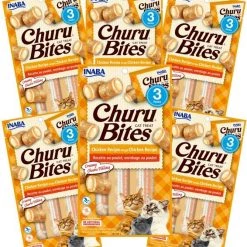 Inaba Churu Bites Chicken Recipe wraps Chicken Recipe Grain-Free Cat Treats, 0.35-oz, pack of 3 -Fetch For Pets || Ware || Inaba Shop 235953 PT2. SY630 V1591633676