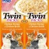 Inaba Twin Packs Chicken Recipe in Chicken Broth Grain-Free Cat Food Topper, 1.4-oz, pack of 2 -Fetch For Pets || Ware || Inaba Shop 235968 MAIN. SY630 V1591633715