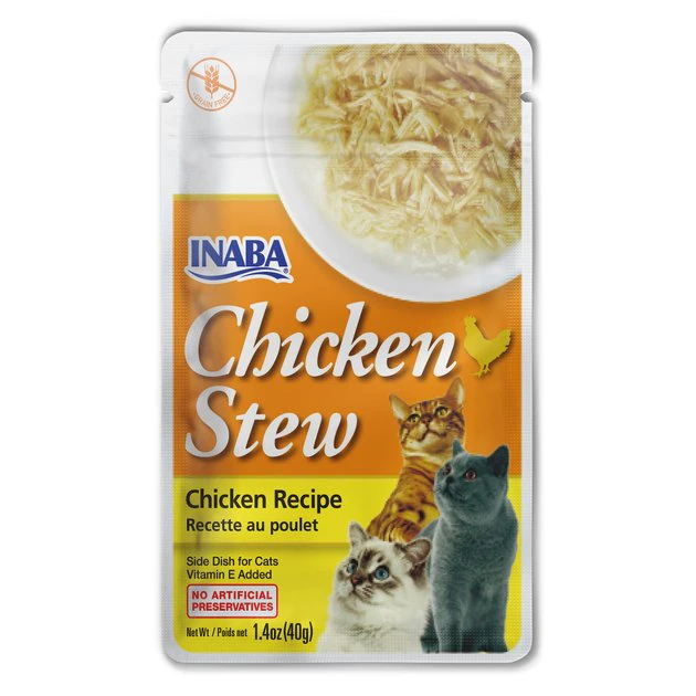 Inaba Chicken Stew Chicken Recipe Grain-Free Cat Food Topper, 1.4-oz pouch 3 Inaba Chicken Stew Chicken Recipe Grain-Free Cat Food Topper, 1.4-oz pouch