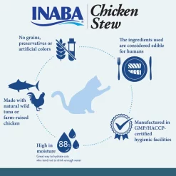 Inaba Chicken Stew Chicken with Salmon Recipe Grain-Free Cat Food Topper, 1.4-oz pouch 11 Inaba Chicken Stew Chicken with Salmon Recipe Grain-Free Cat Food Topper, 1.4-oz pouch -Fetch For Pets || Ware || Inaba Shop 235982 PT3. SY630 V1636416132