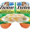 Inaba Twins Chicken with Vegetables Recipe Grain-Free Dog Food Topper, 1.23-oz, pack of 2