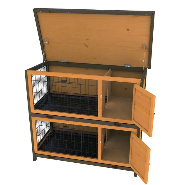 Ware Premium+ Double Decker Rabbit Hutch 4 Ware Premium+ Double Decker Rabbit Hutch - Image 2