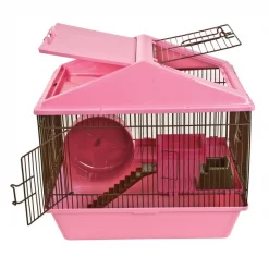 Ware Animal House 2 Tier Hamster Cage, Pink