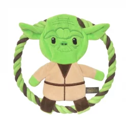 Fetch For Pets Star Wars Yoda Plush Rope Frisbee Dog Toy