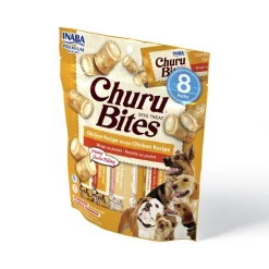 Inaba Churu Bites Wraps Chicken Recipe Grain-Free Soft & Chewy Dog Treats, 0.42-oz, pack of 8
