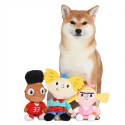 Fetch For Pets Nickelodeon Hey Arnold Gerald, Helga & Arnold Squeaky Plush Dog Toys, 3 count -Fetch For Pets || Ware || Inaba Shop 265281 PT3. SY630 V1611091642