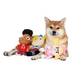 Fetch For Pets Nickelodeon Hey Arnold Gerald, Helga & Arnold Squeaky Plush Dog Toys, 3 count -Fetch For Pets || Ware || Inaba Shop 265281 PT4. SY630 V1611091156