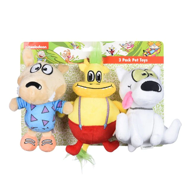 Fetch For Pets Nickelodeon Rocko's Modern Life: Rocko, Spunky, Heffer Squeaky Plush Dog Toys, 3 count 3 Fetch For Pets Nickelodeon Rocko's Modern Life: Rocko, Spunky, Heffer Squeaky Plush Dog Toys, 3 count