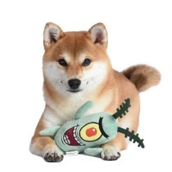 Fetch For Pets Spongebob Plankton Squeaky Plush Dog Toy -Fetch For Pets || Ware || Inaba Shop 265297 PT4. SY630 V1611091685