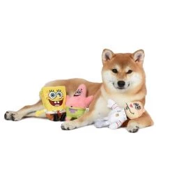 Fetch For Pets Patrick, SpongeBob & Sandy Squeaky Plush Dog Toys, 3 count -Fetch For Pets || Ware || Inaba Shop 265313 PT4. SY630 V1611091303