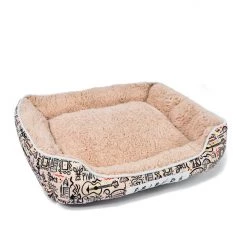 Fetch For Pets Friends City Doodle Cuddler Dog Bed, Brown