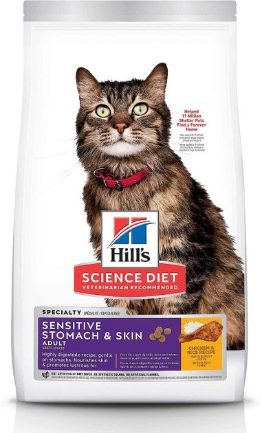 Hill's Science Diet||Inaba Hill's Science Diet Adult Sensitive Stomach & Skin Chicken & Rice Recipe Dry Food + Inaba Churu Grain-Free Tuna Puree Lickable Cat Treat 4 Hill's Science Diet||Inaba Hill's Science Diet Adult Sensitive Stomach & Skin Chicken & Rice Recipe Dry Food + Inaba Churu Grain-Free Tuna Puree Lickable Cat Treat - Image 2