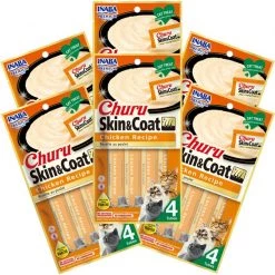 Inaba Churu Grain-Free Skin & Coat Chicken Recipe Lickable Cat Treat, 24 count -Fetch For Pets || Ware || Inaba Shop 316857 PT2. SY630 V1633453884