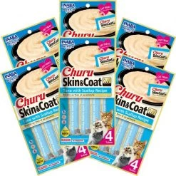 Inaba Churu Grain-Free Skin & Coat Tuna with Scallop Recipe Lickable Cat Treat, 24 count -Fetch For Pets || Ware || Inaba Shop 316859 PT2. SY630 V1633453902