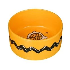 Fetch For Pets Good Grief Charlie Ceramic Dog Bowl, 3.5-cups