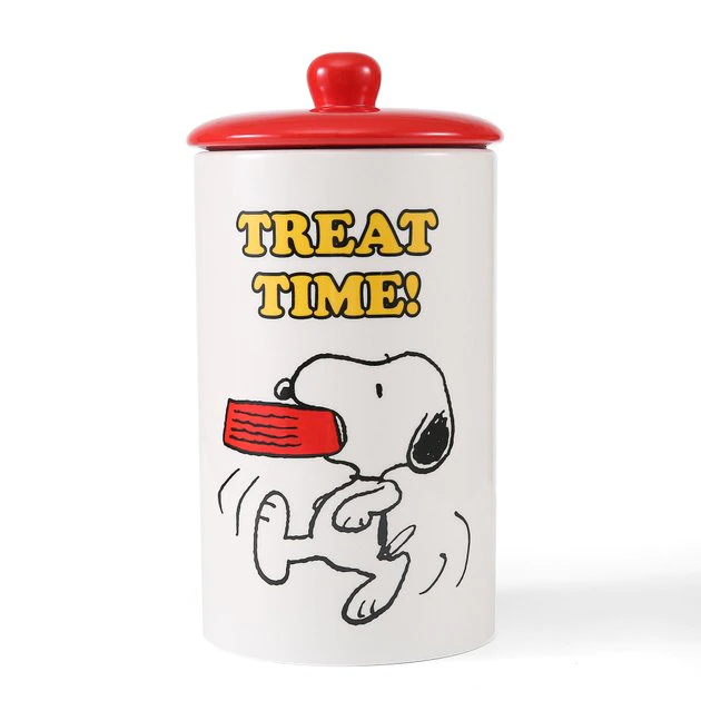 Fetch For Pets Snoopy Treat Time Ceramic Dog Treat Jar 3 Fetch For Pets Snoopy Treat Time Ceramic Dog Treat Jar