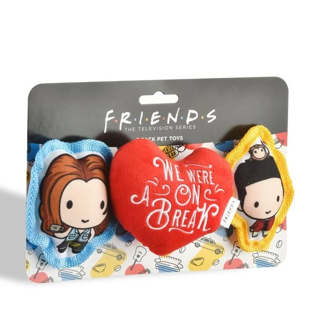 Fetch For Pets Friends V-Day "We Were On a Break" Squeaky Dog Toy, 3 count 4 Fetch For Pets Friends V-Day "We Were On a Break" Squeaky Dog Toy, 3 count - Image 2