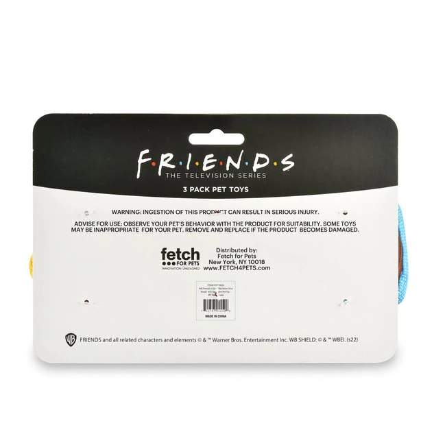 Fetch For Pets Friends V-Day "We Were On a Break" Squeaky Dog Toy, 3 count 5 Fetch For Pets Friends V-Day "We Were On a Break" Squeaky Dog Toy, 3 count - Image 3