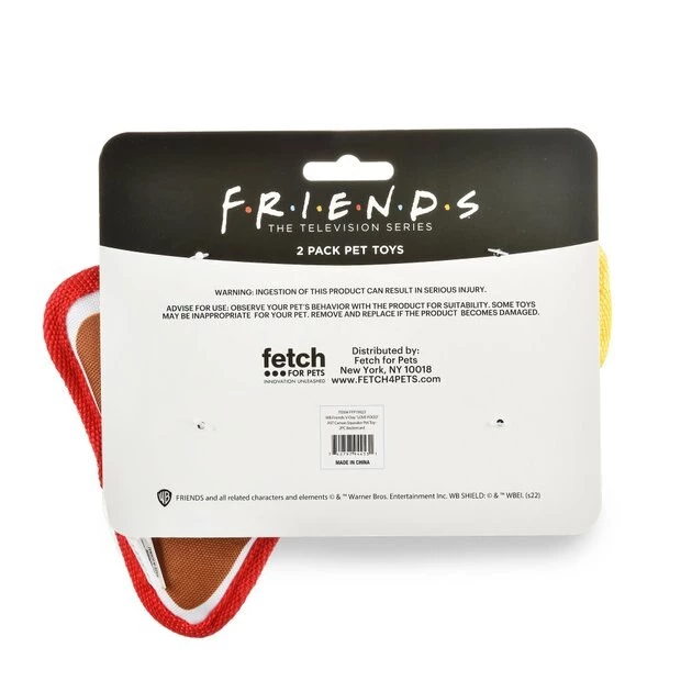Fetch For Pets Friends V-Day "Love Food" Canvas Squeaky Dog Toy, 2 count 5 Fetch For Pets Friends V-Day "Love Food" Canvas Squeaky Dog Toy, 2 count - Image 3